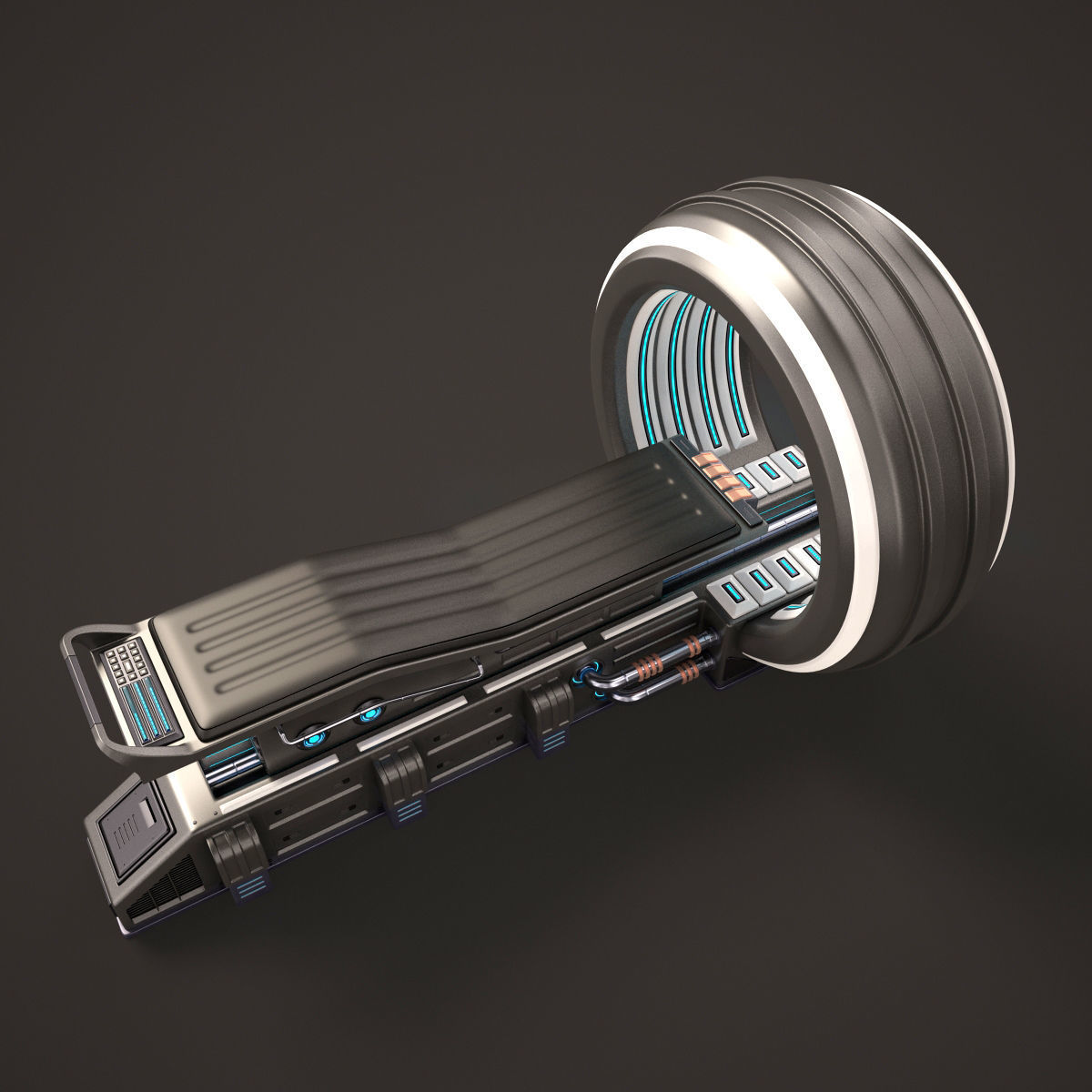 Sci Fi MRI Stylized 3D model_1