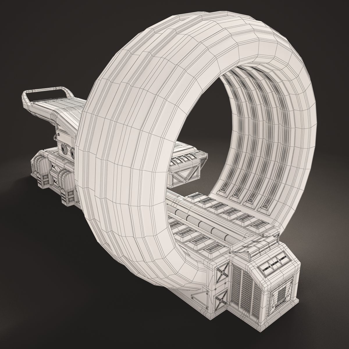 Sci Fi MRI Stylized 3D model_8