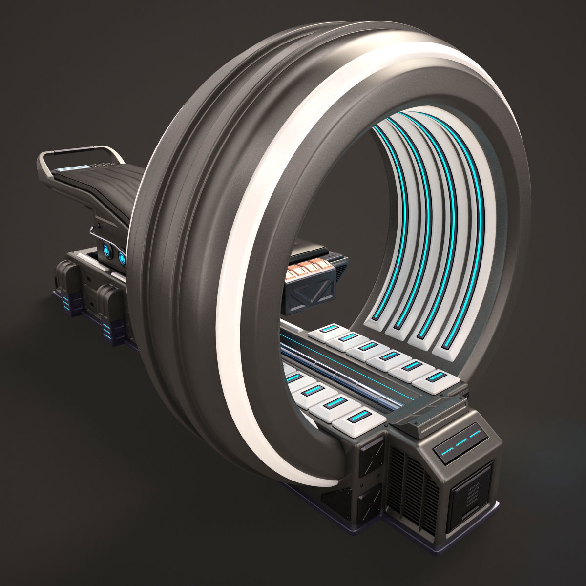 Sci Fi MRI Stylized 3D model_5