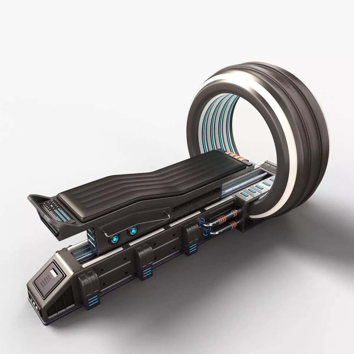 Sci Fi MRI Stylized 3D model_0