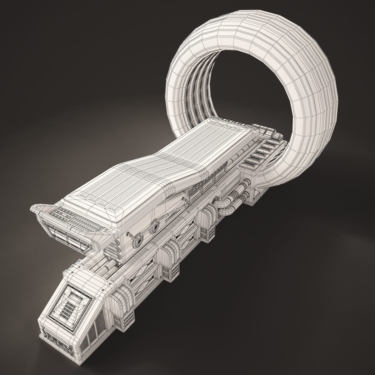 Sci Fi MRI Stylized 3D model_9