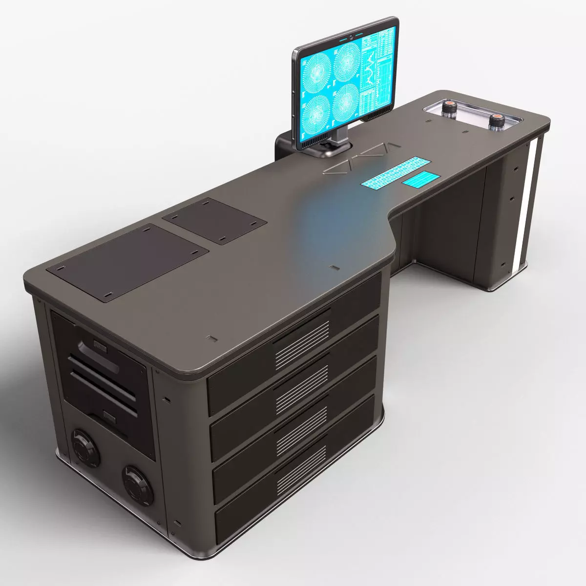 Sci Fi Lab Table 3D model_0