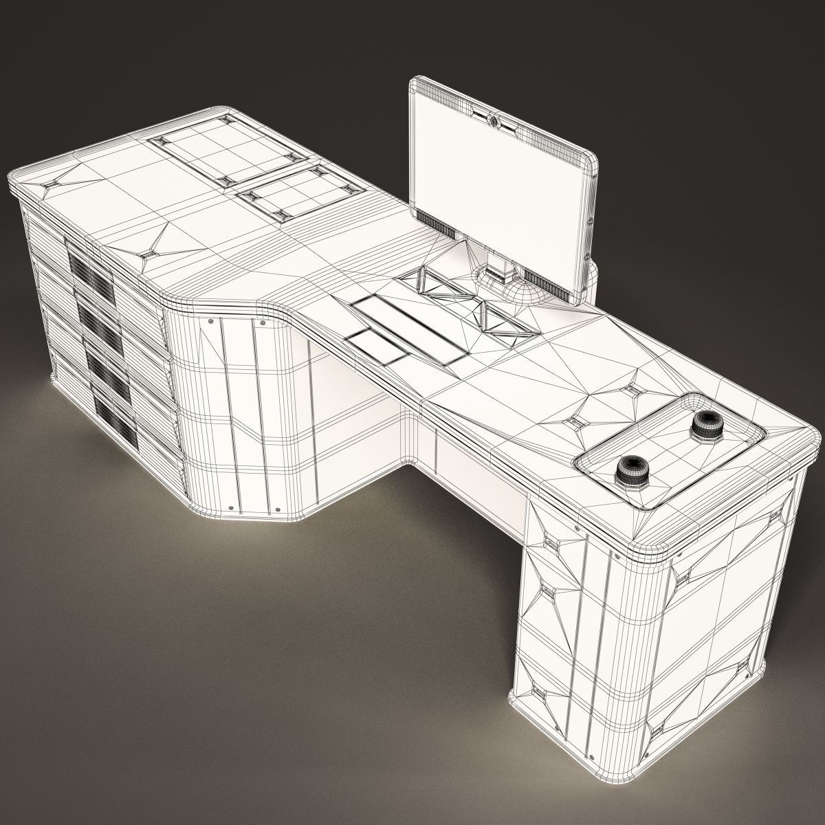 Sci Fi Lab Table 3D model_6