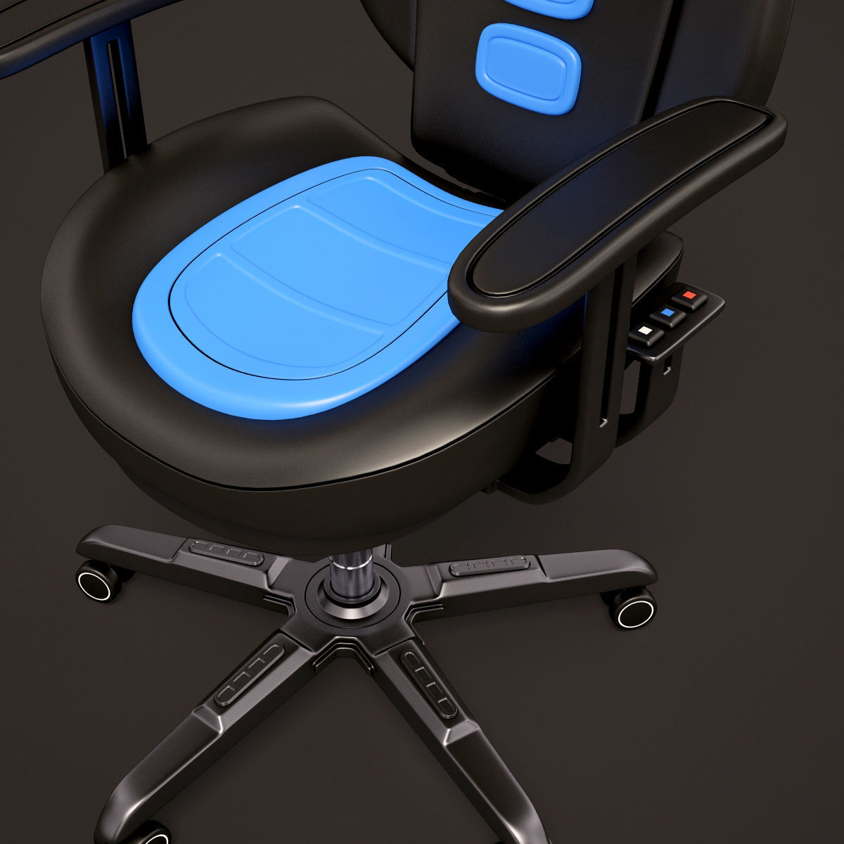 Sci Fi Lab Table and Chair  3D model_14
