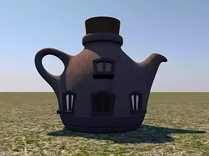 Fantasy teapot house 3D model
