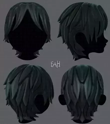 3D Hair style for boy V15