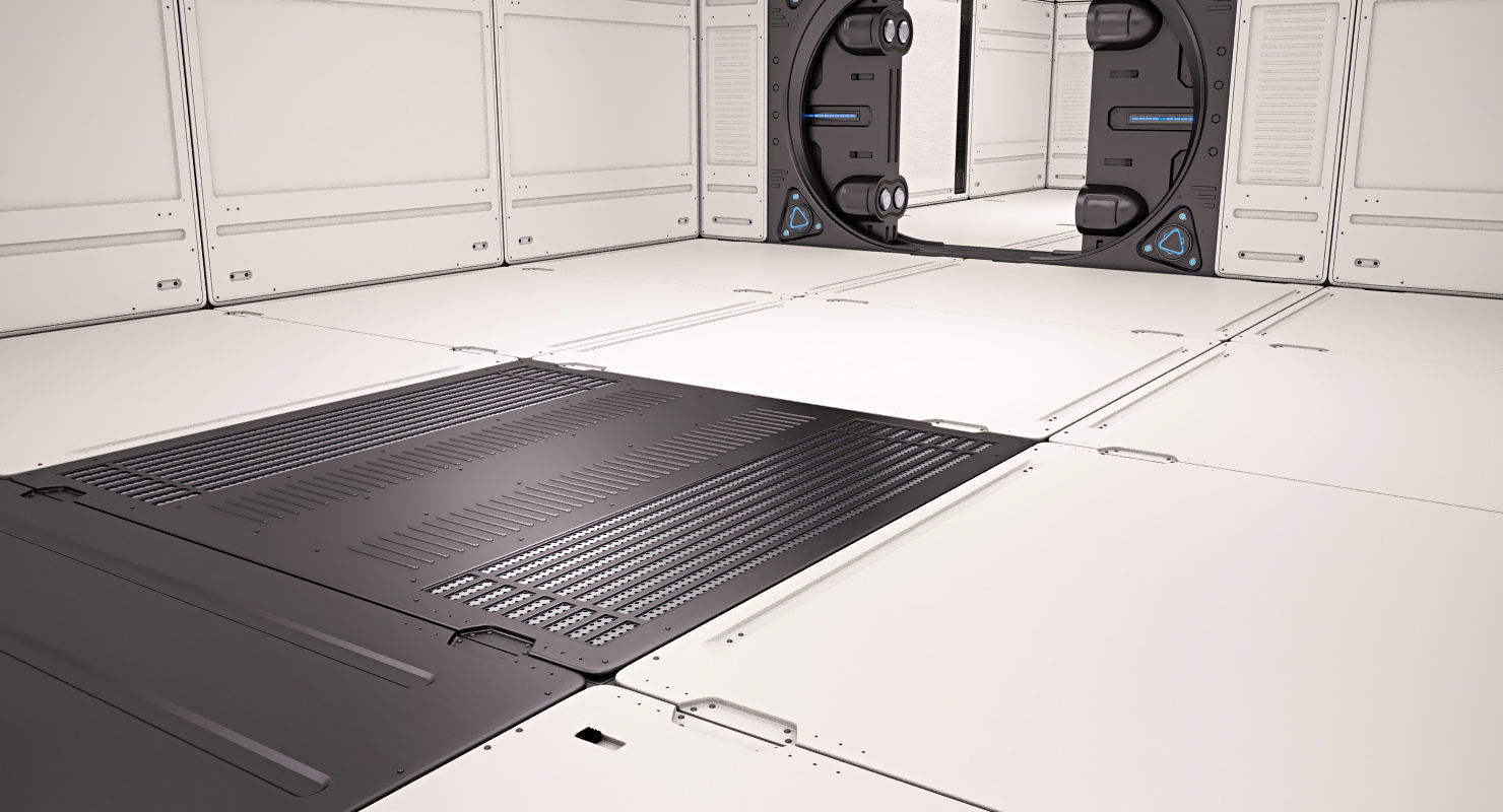 Sci Fi Lab Interior 3D model_1