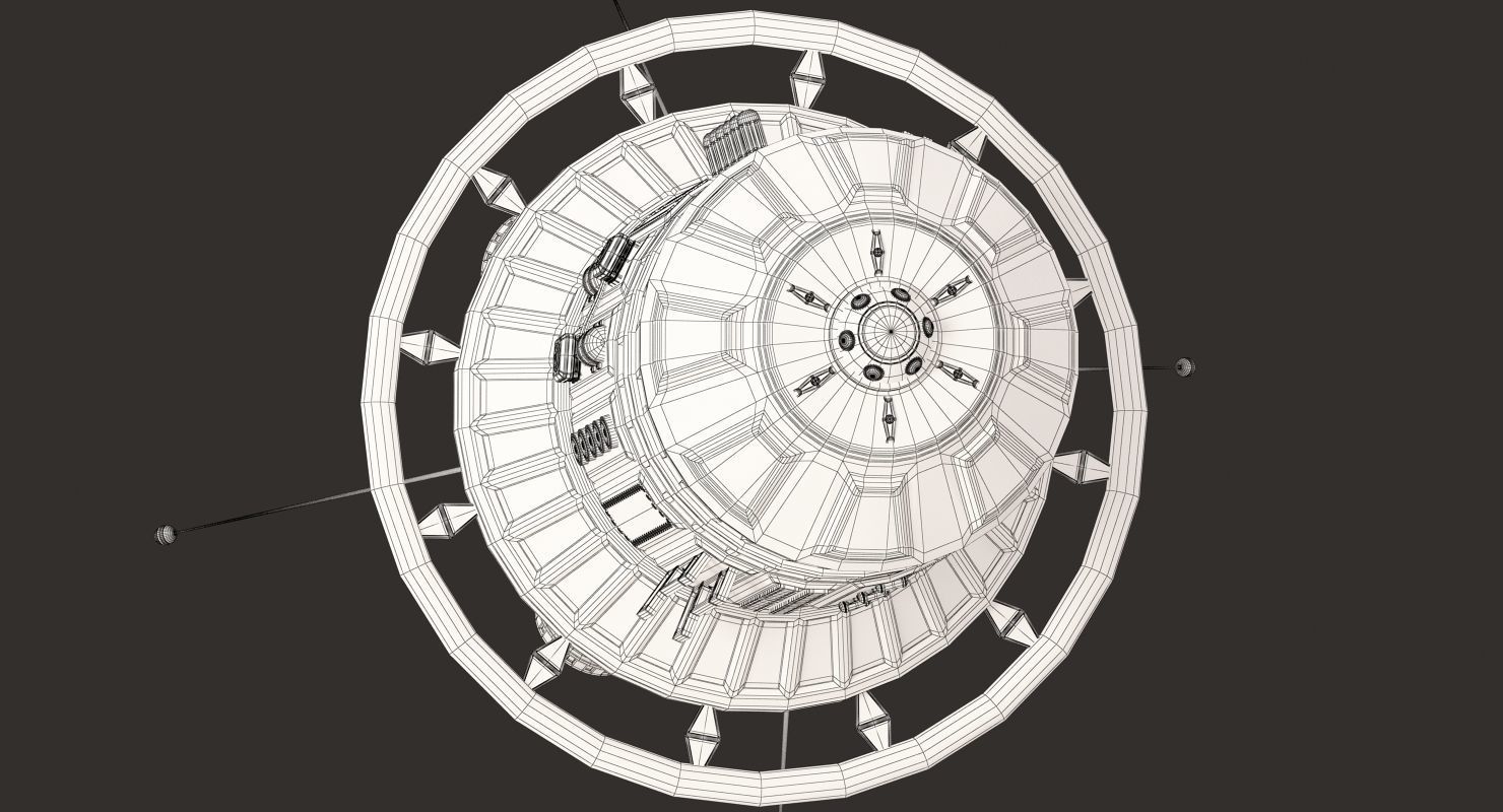Sci Fi Satellite 06 3D model_9