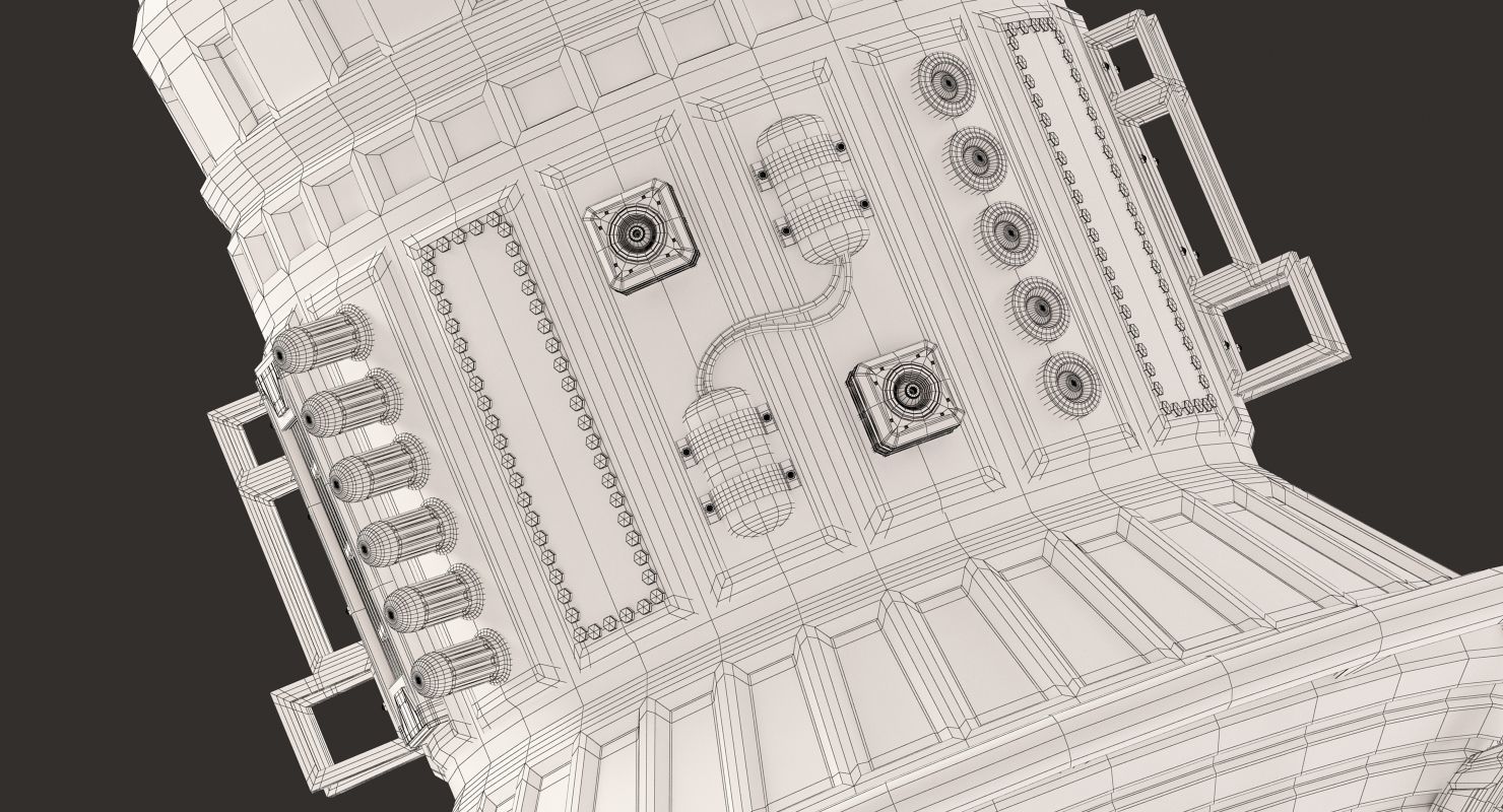 Sci Fi Satellite 06 3D model_10