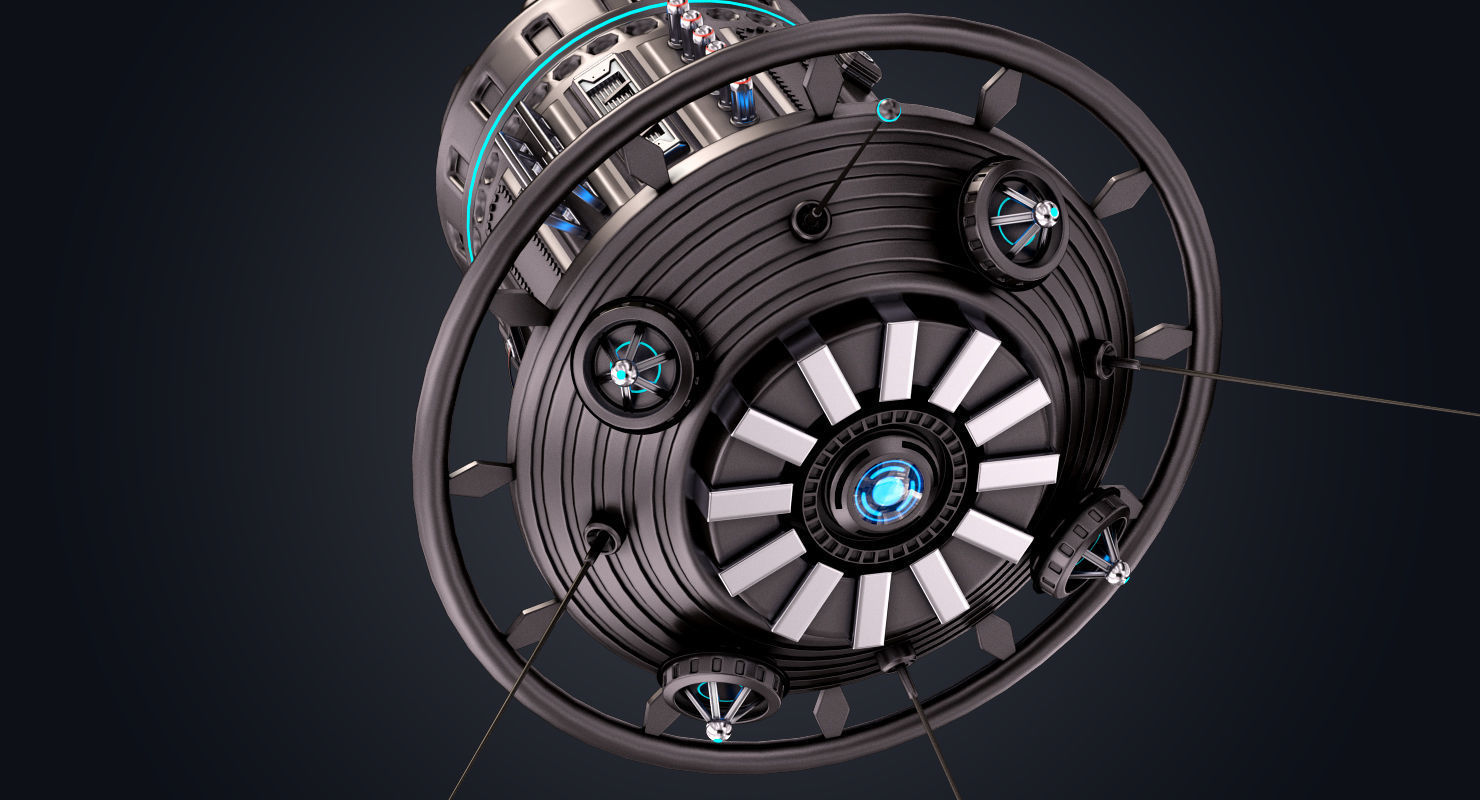 Sci Fi Satellite 06 3D model_5