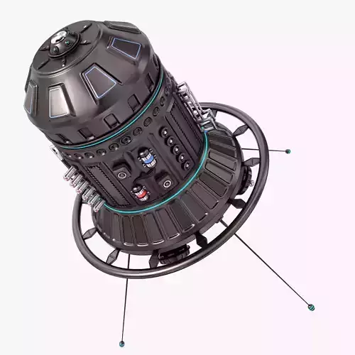 Sci Fi Satellite 06 3D model