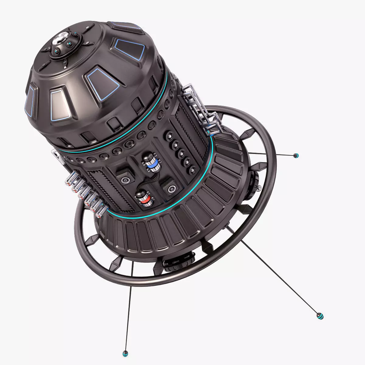 Sci Fi Satellite 06 3D model_0