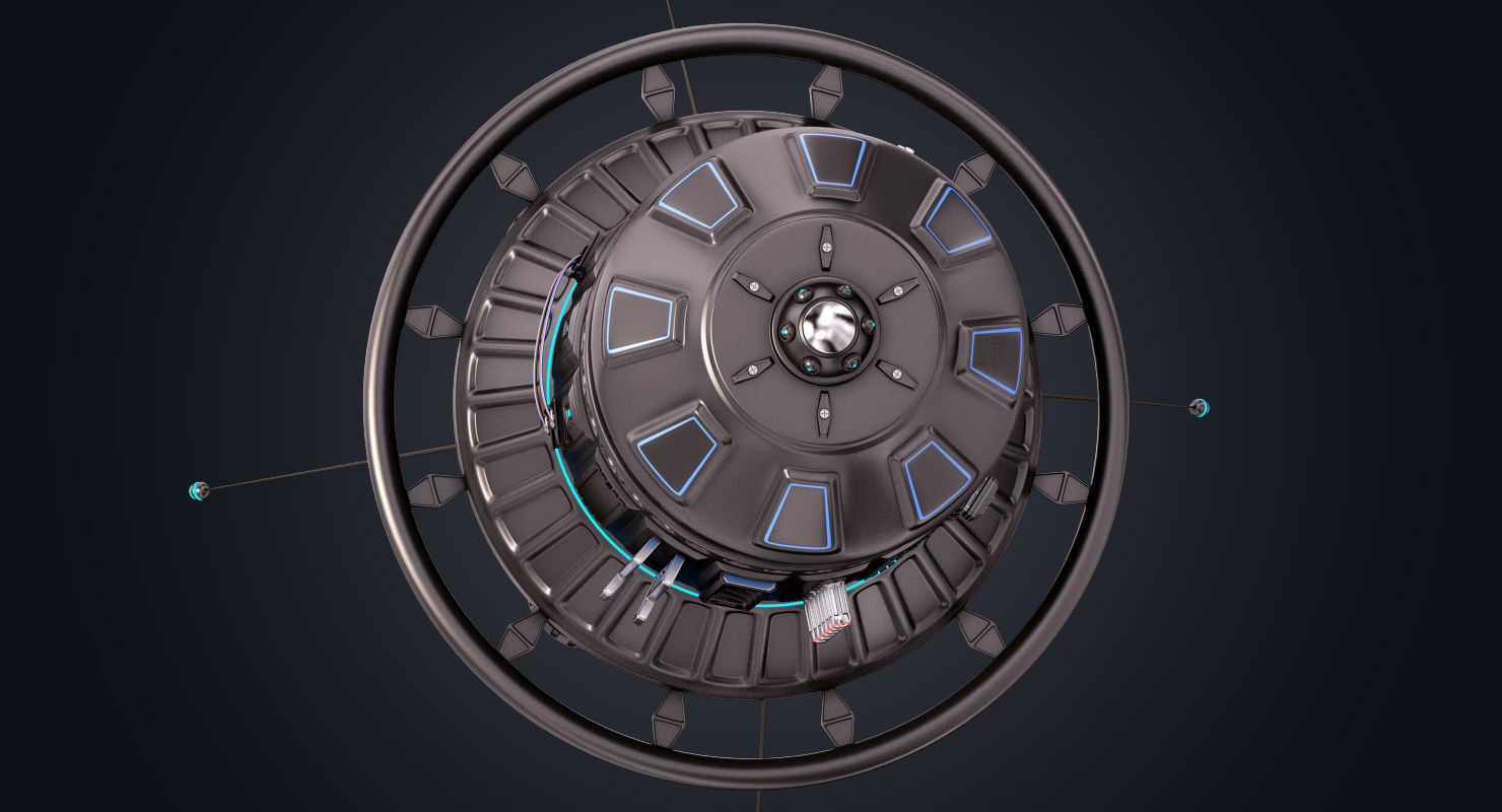 Sci Fi Satellite 06 3D model_7