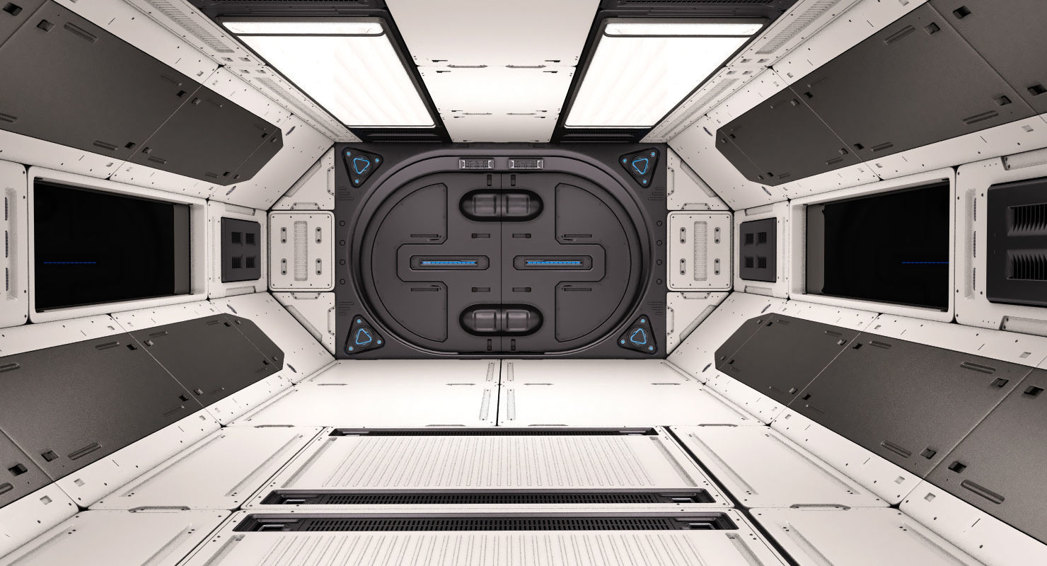 Sci Fi Corridor 02 3D model_1