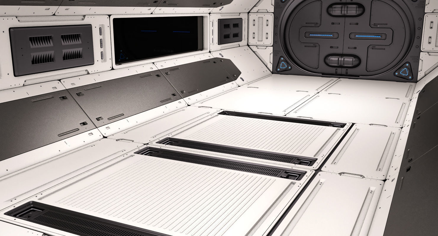 Sci Fi Corridor 02 3D model_2