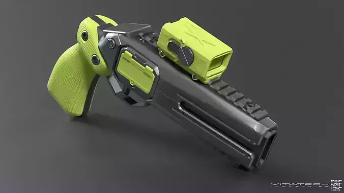 Gameready Sci fi pistol