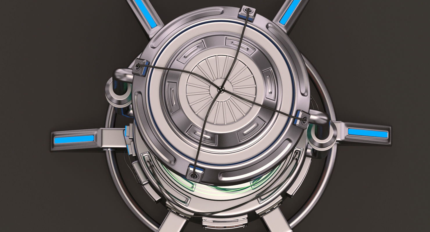 Sci Fi Cryopod 3D model_6