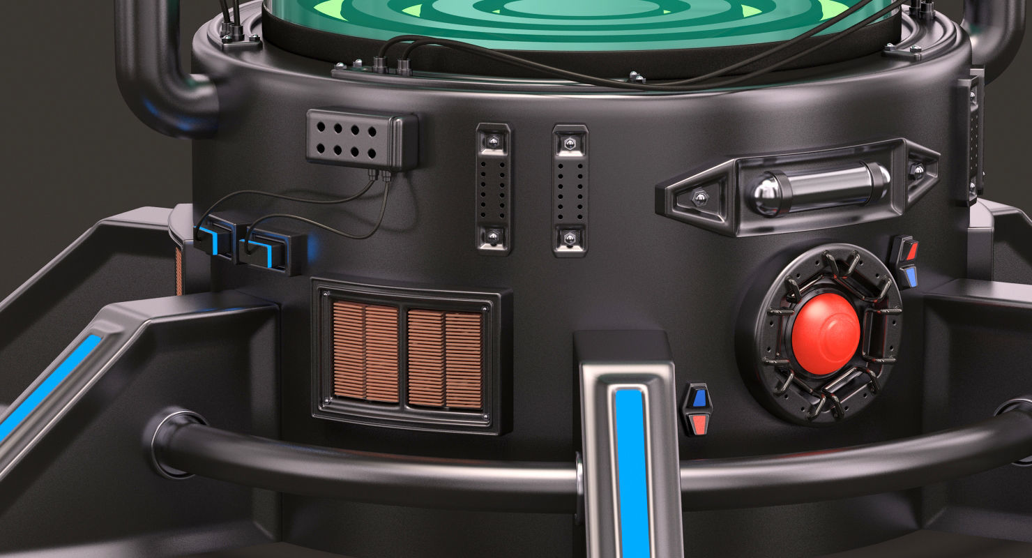 Sci Fi Cryopod 3D model_4