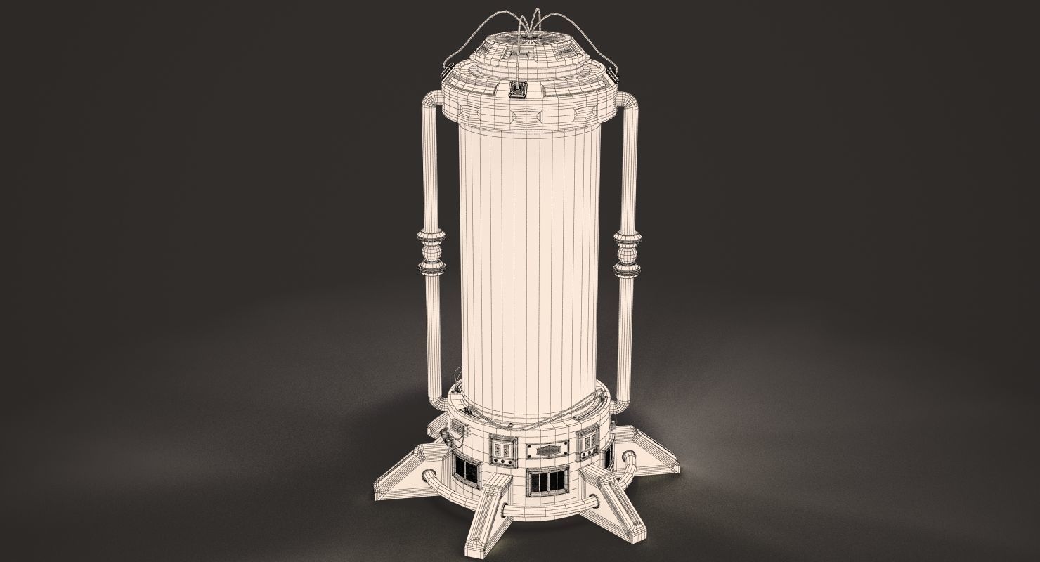 Sci Fi Cryopod 3D model_7