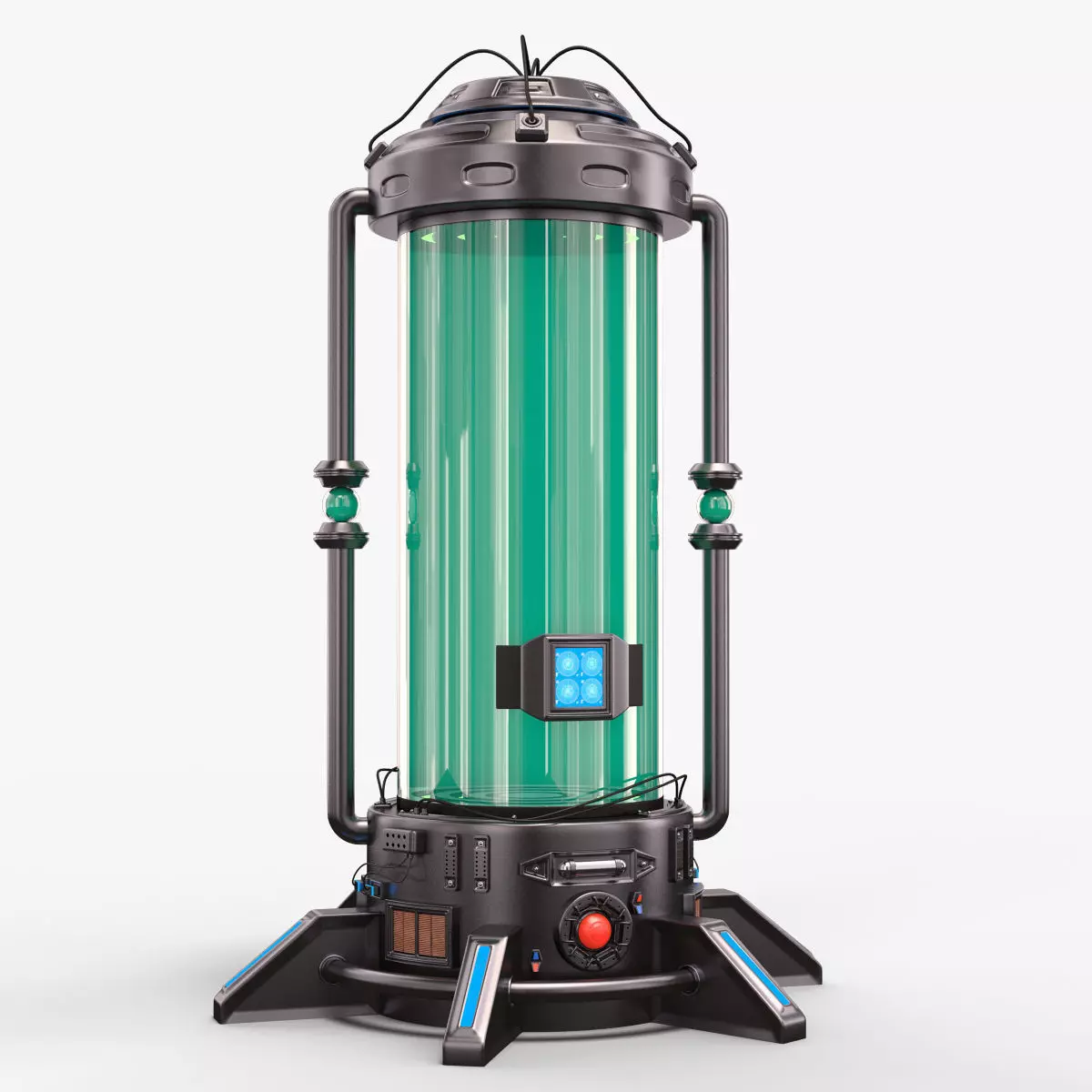 Sci Fi Cryopod 3D model_0