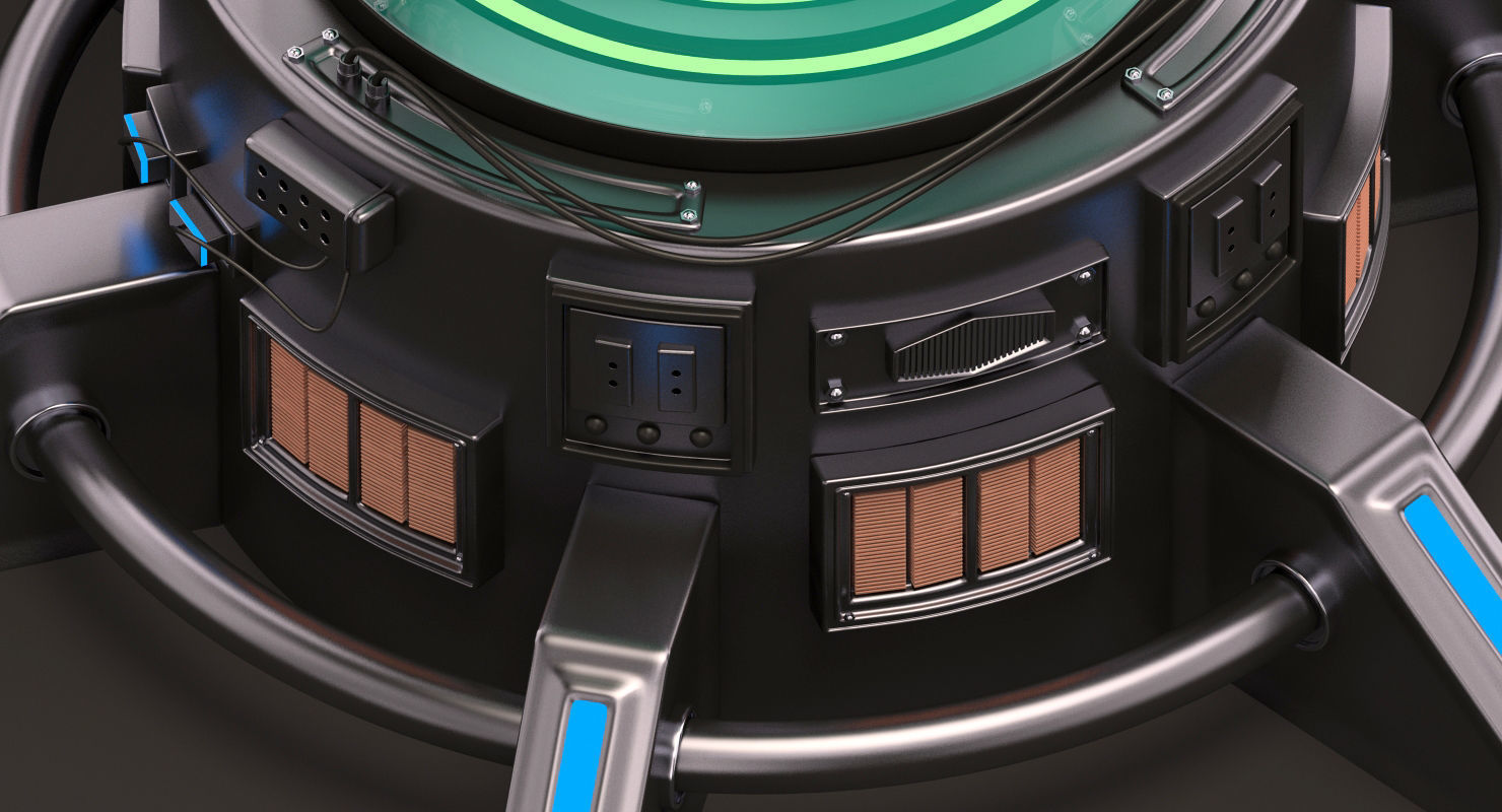 Sci Fi Cryopod 3D model_5