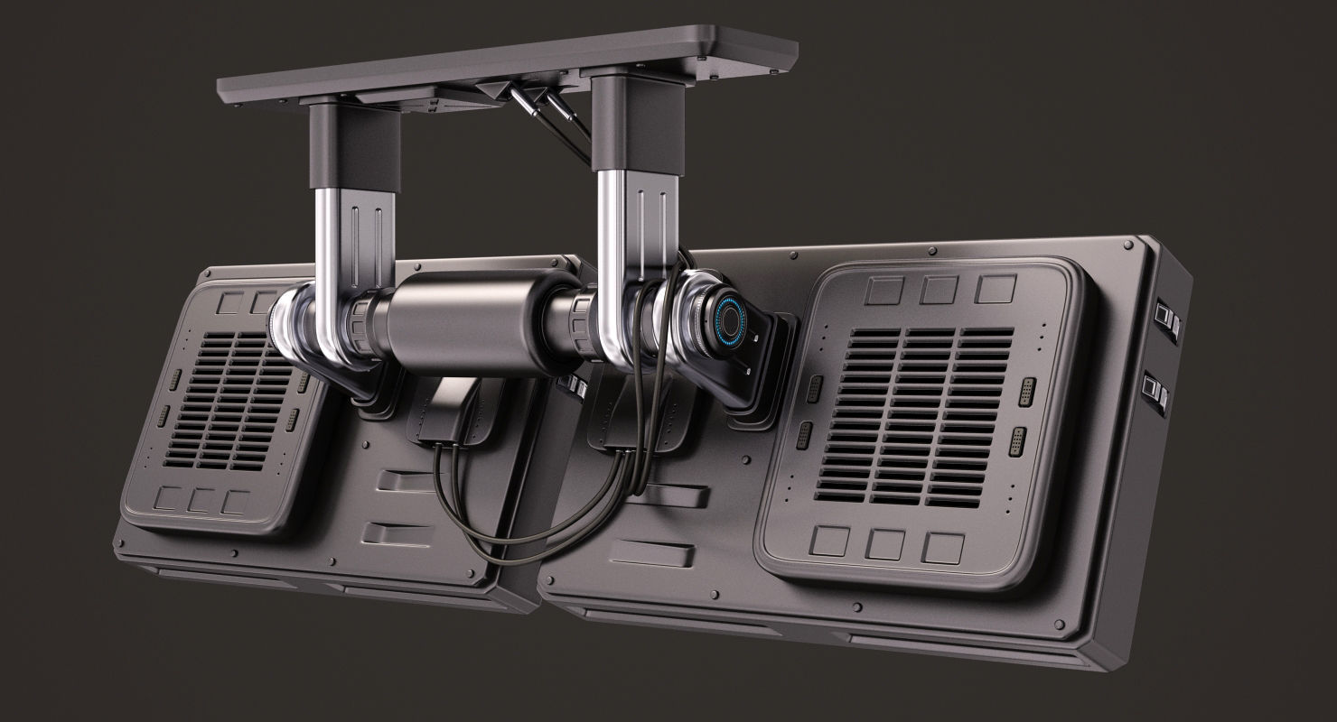 Sci Fi Monitors 3D model_3