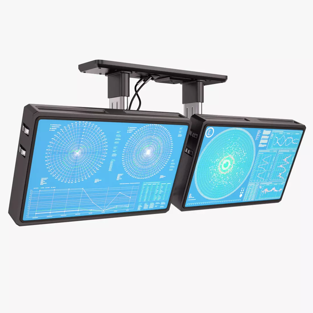 Sci Fi Monitors 3D model_0