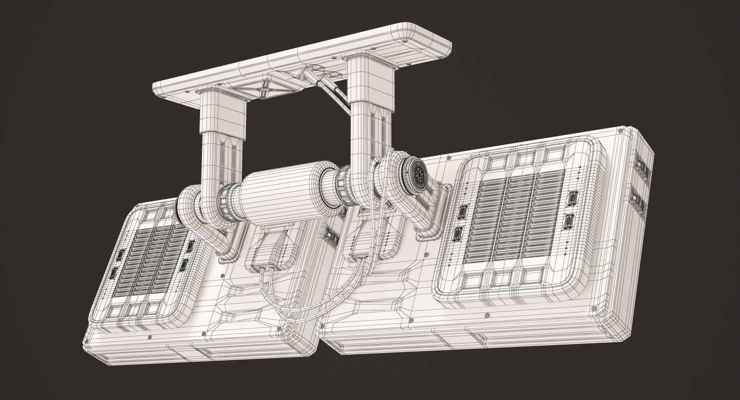 Sci Fi Monitors 3D model_7