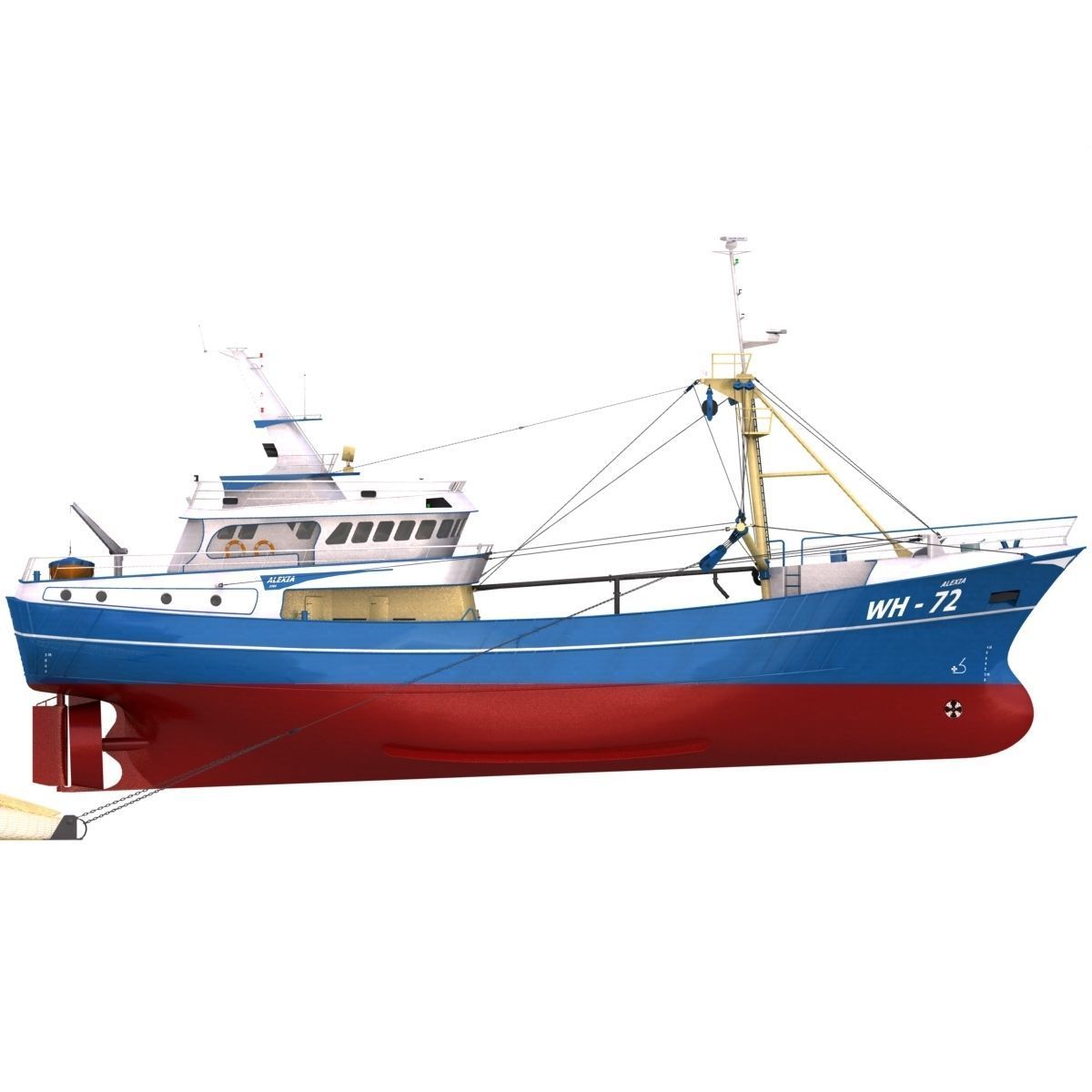 Fishing Boat - 01 -  3D model_1