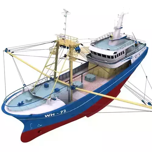 Fishing Boat - 01 -  3D model