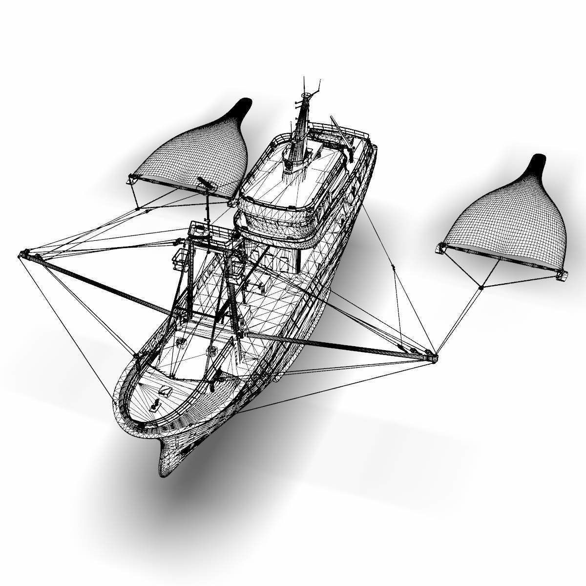 Fishing Boat - 01 -  3D model_8