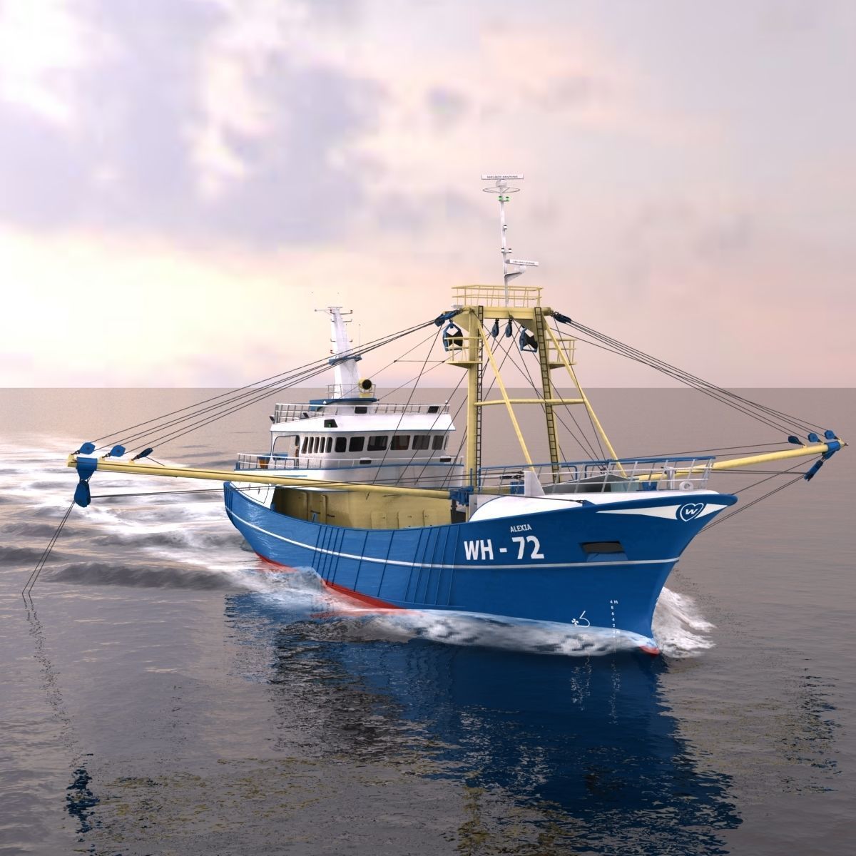 Fishing Boat - 01 -  3D model_7