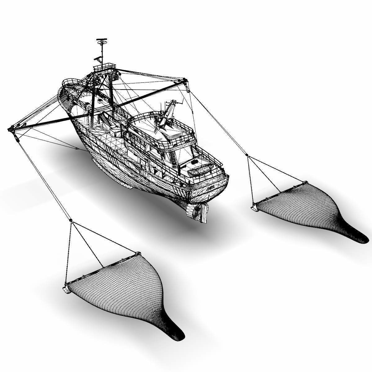 Fishing Boat - 01 -  3D model_9