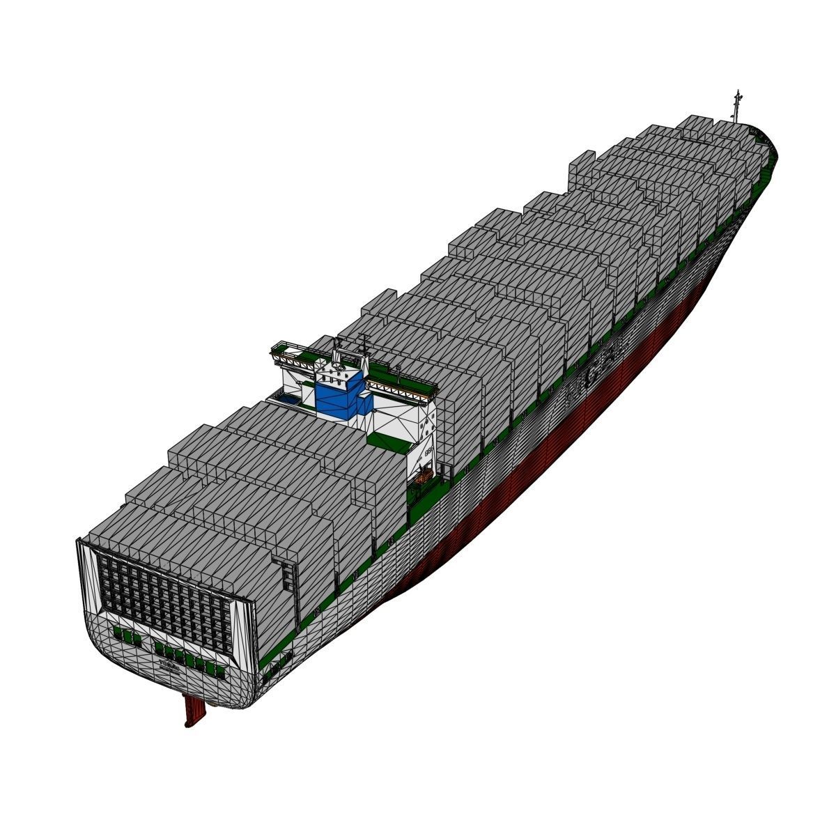 Container Ship - 01 - 3D model_10