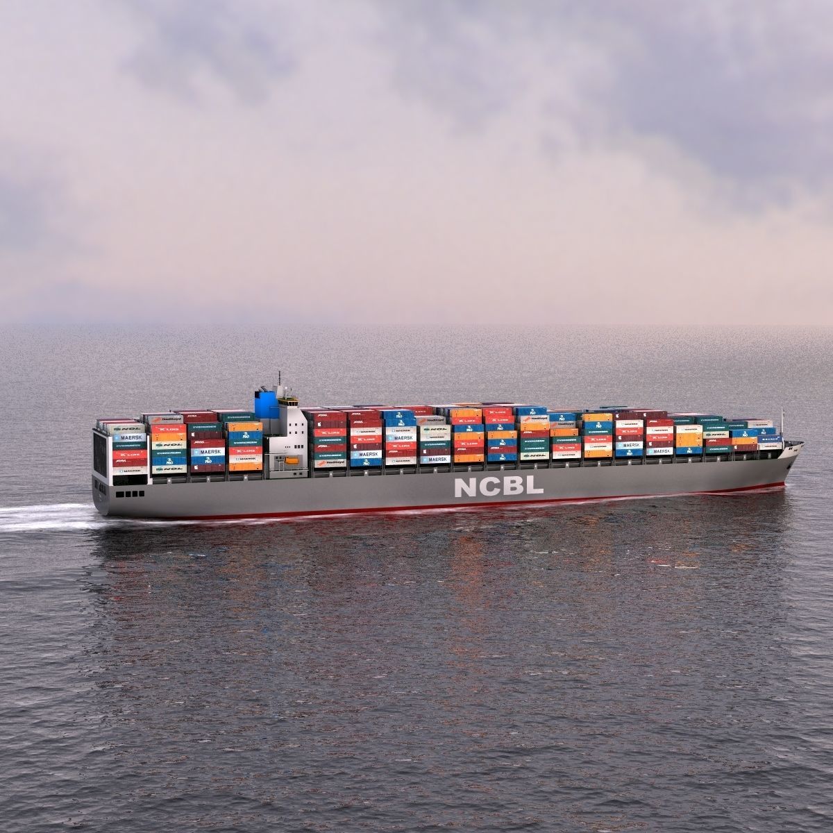 Container Ship - 01 - 3D model_11