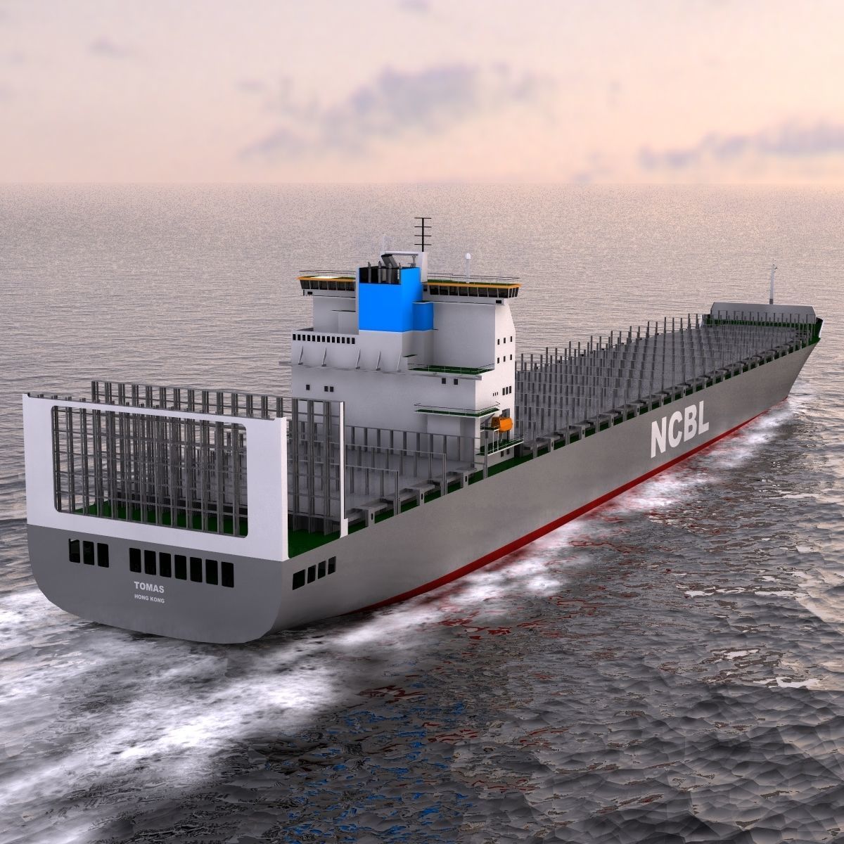 Container Ship - 01 - 3D model_7