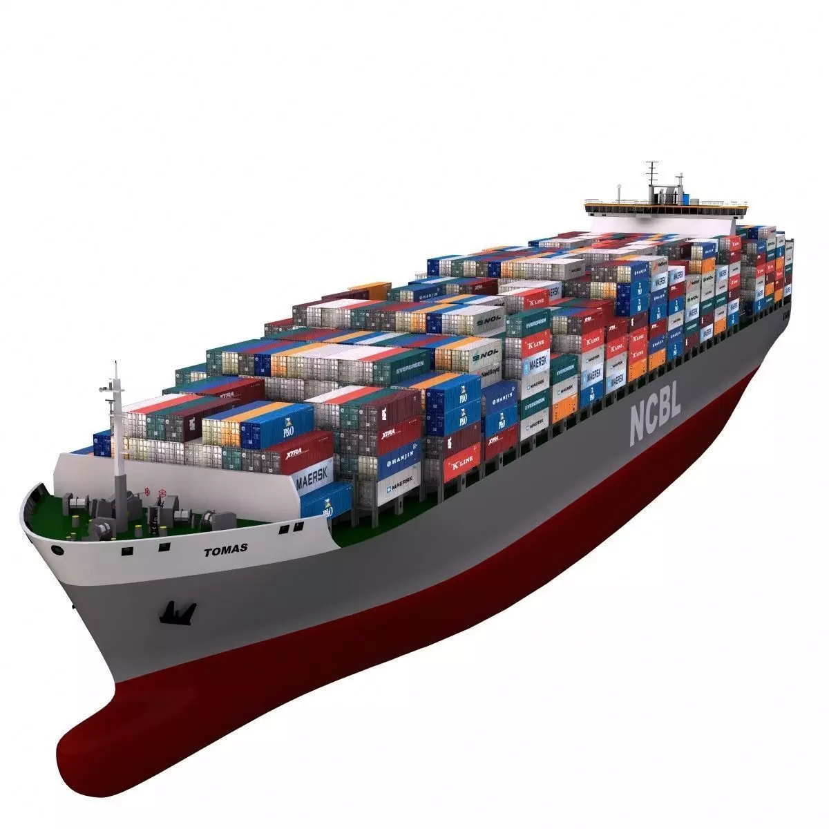 Container Ship - 01 - 3D model_0