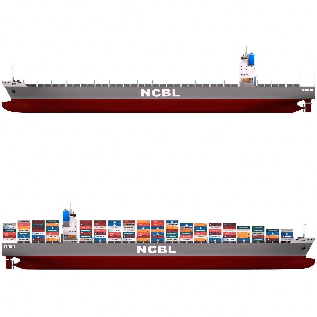 Container Ship - 01 - 3D model_1