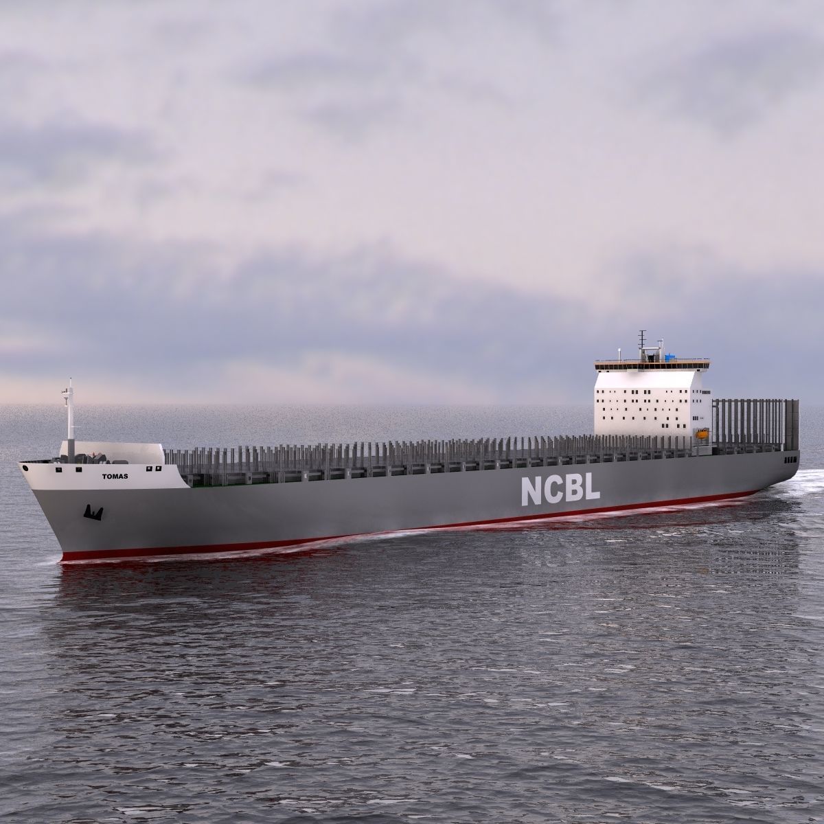 Container Ship - 01 - 3D model_8