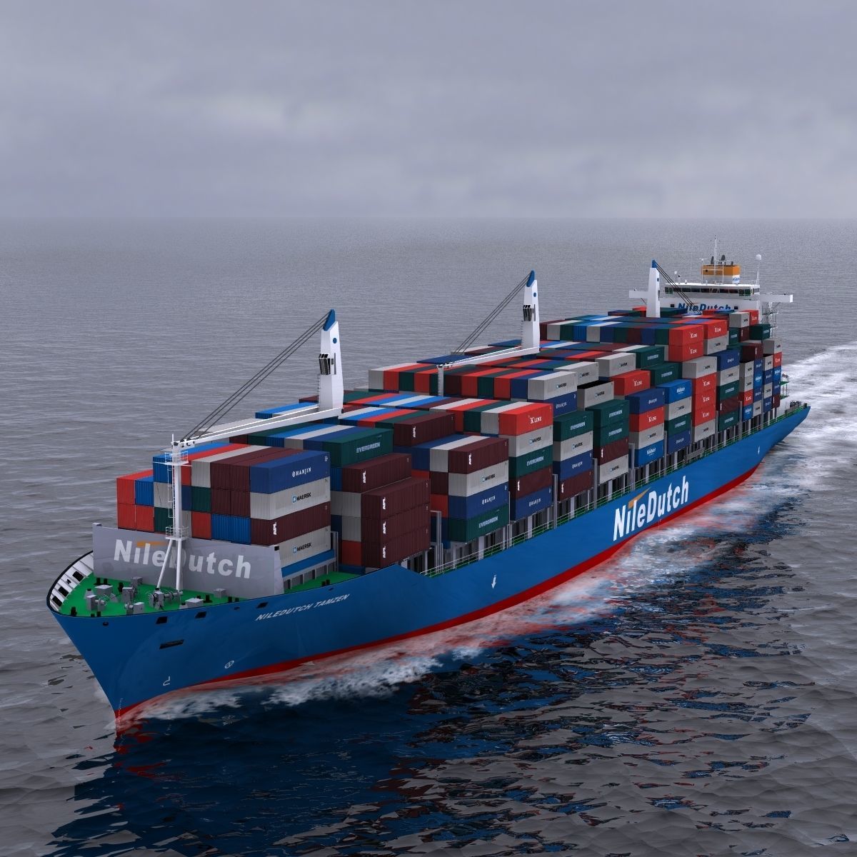 Container Ship - 02 - 3D model_1
