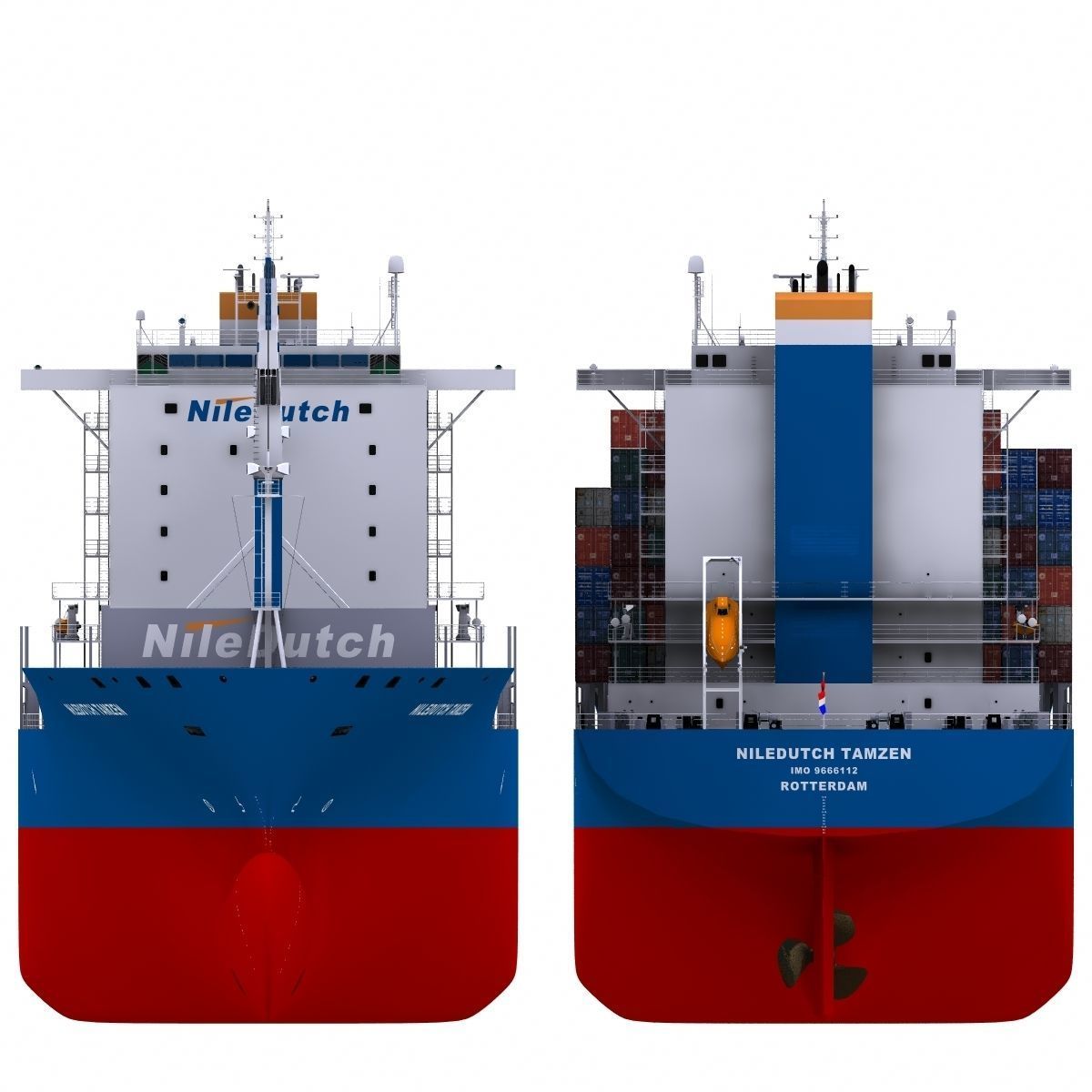 Container Ship - 02 - 3D model_3