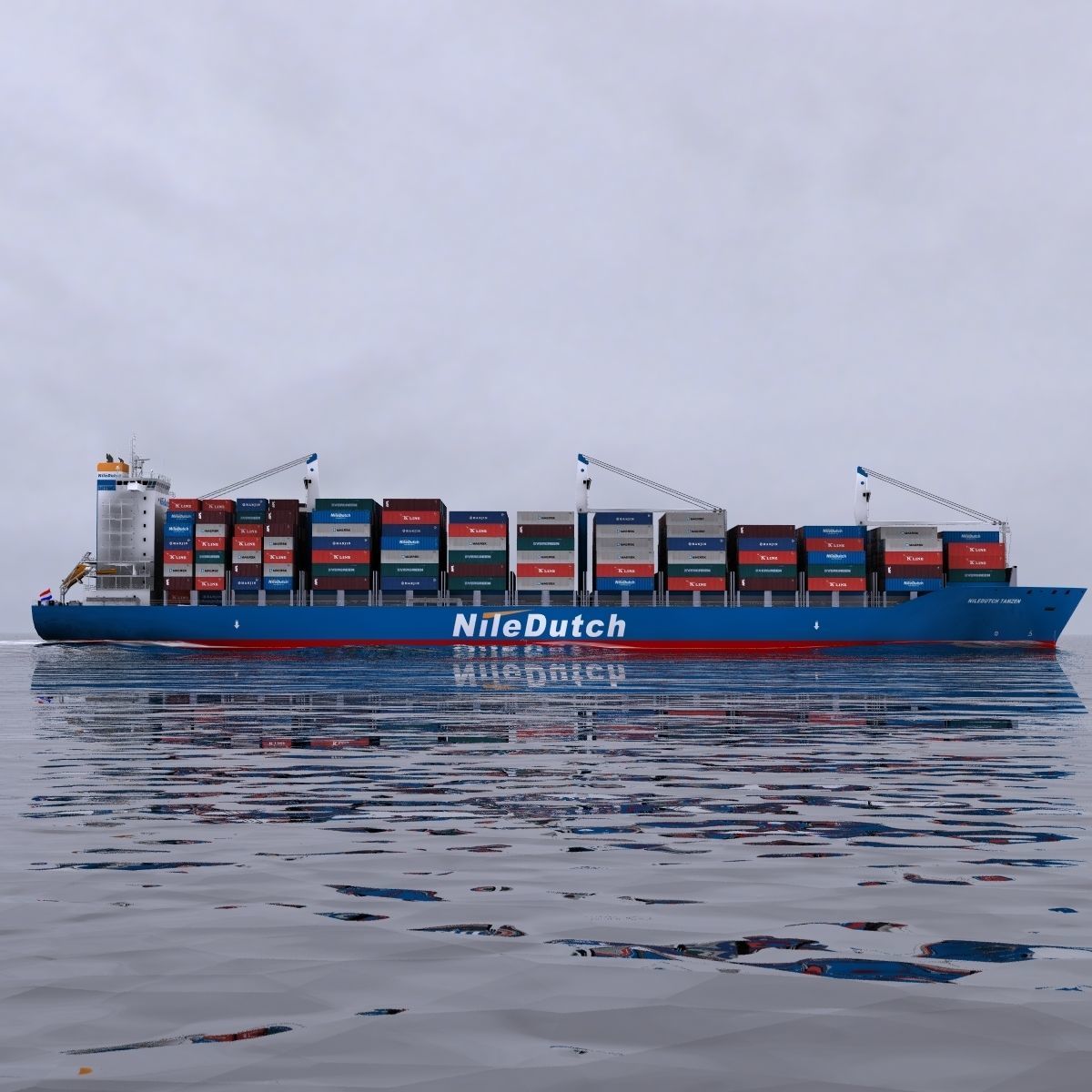 Container Ship - 02 - 3D model_8