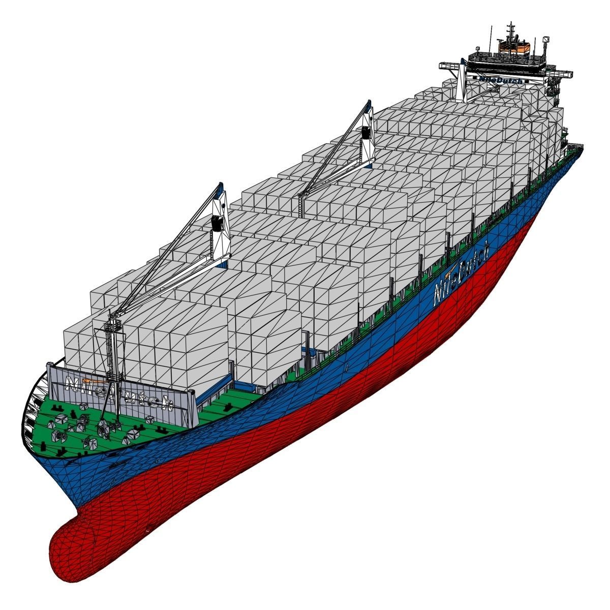 Container Ship - 02 - 3D model_11