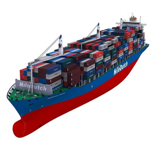 Container Ship - 02 - 3D model