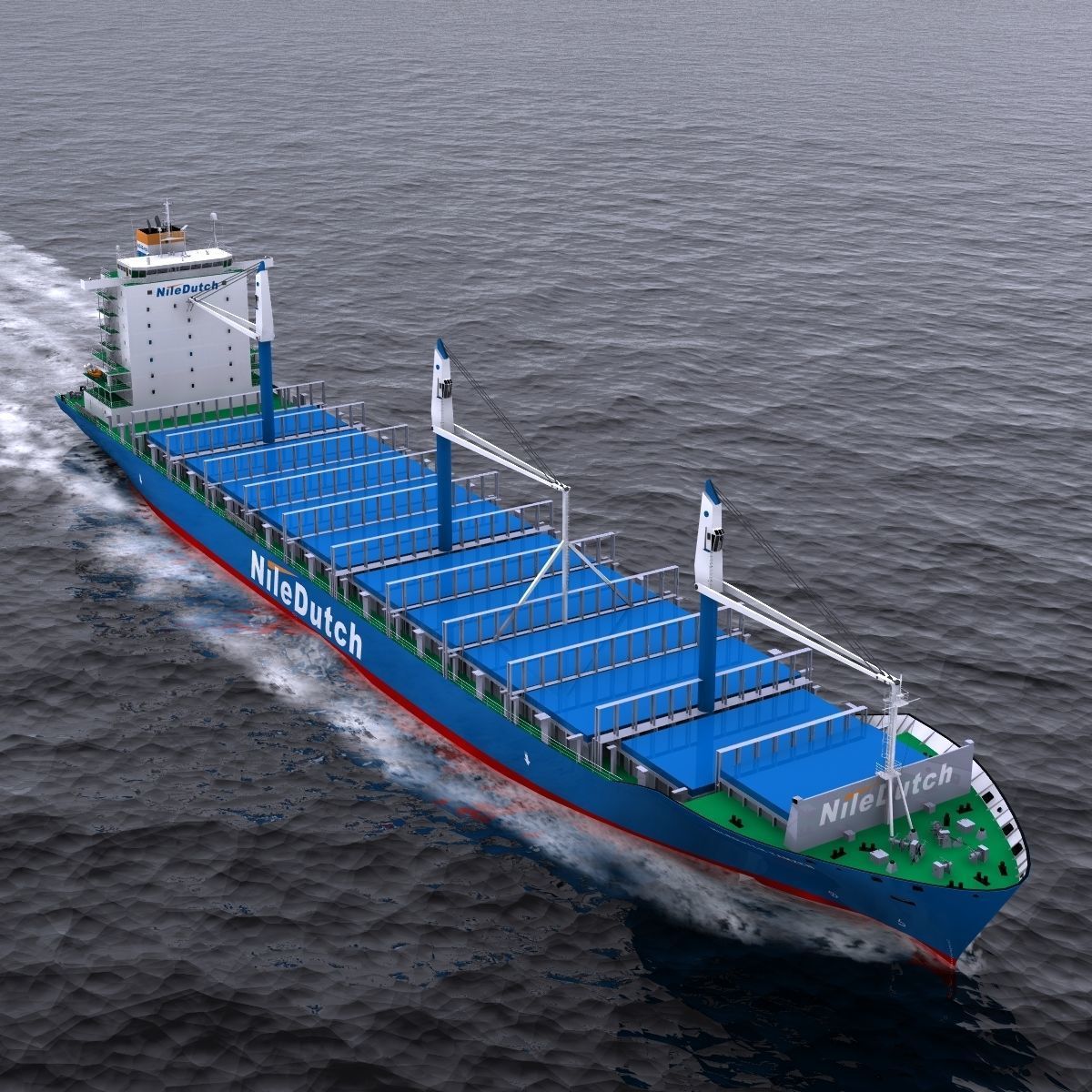 Container Ship - 02 - 3D model_9