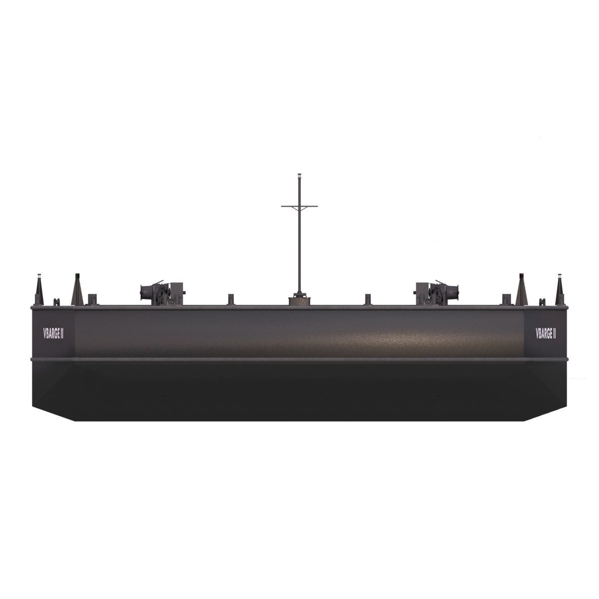Flattop Barge - 01 -  3D model_4