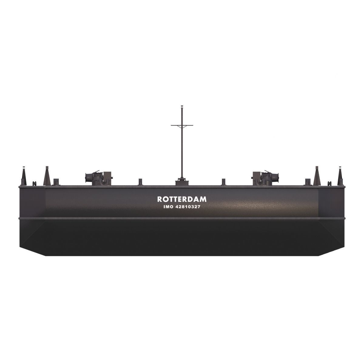 Flattop Barge - 01 -  3D model_3