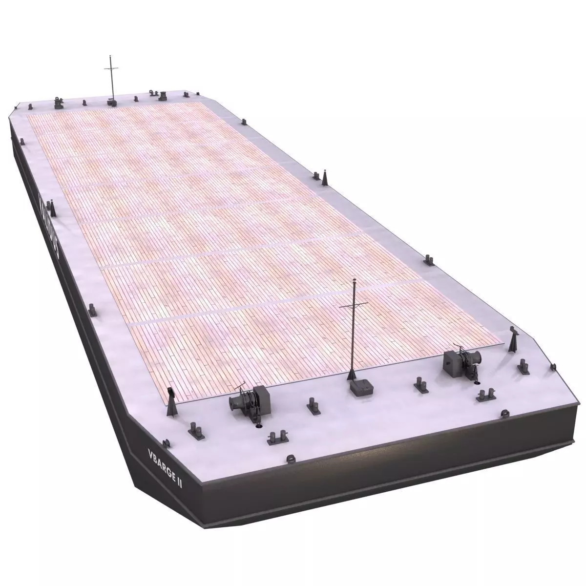 Flattop Barge - 01 -  3D model_0