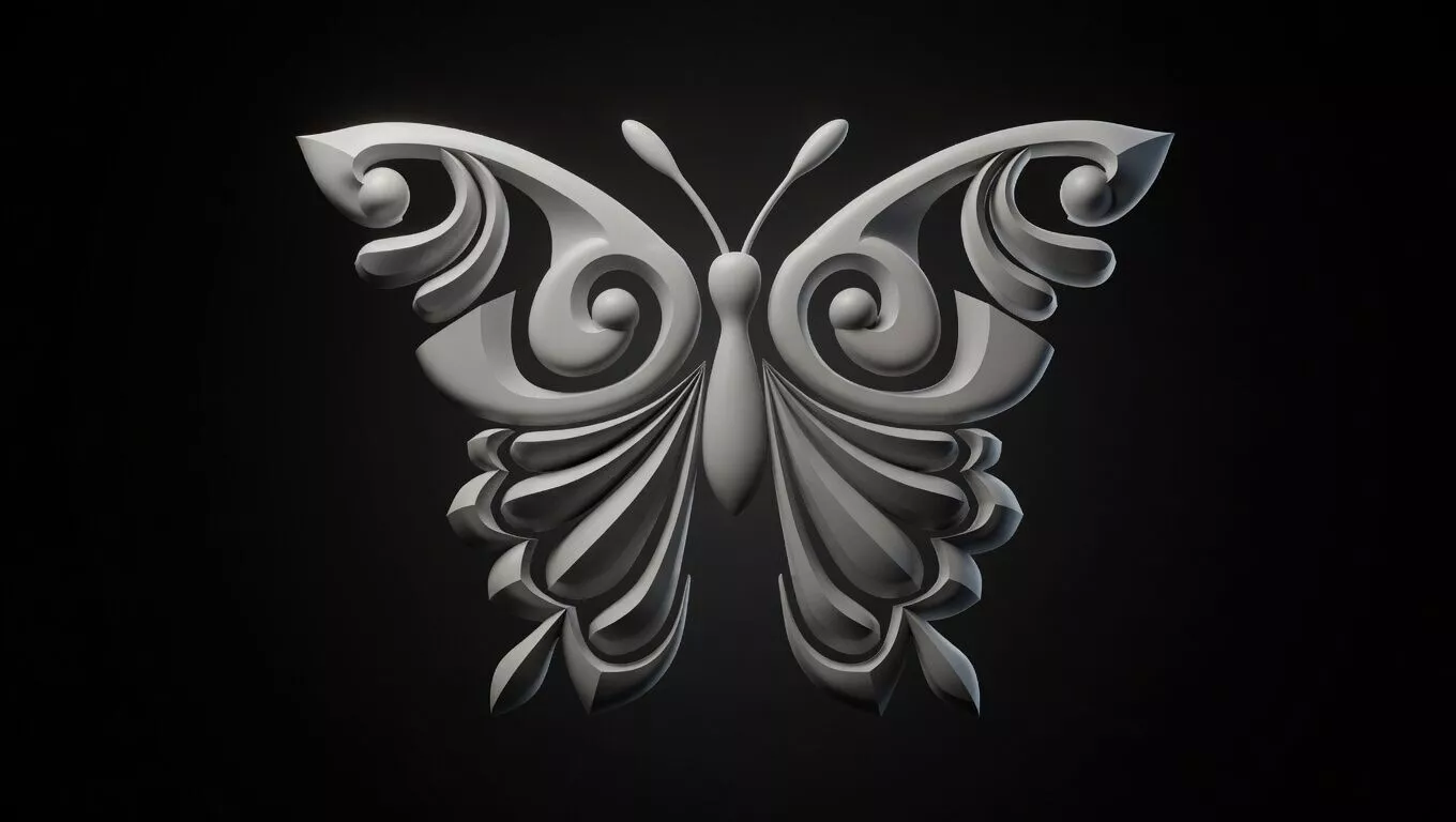 butterfly 3D print model