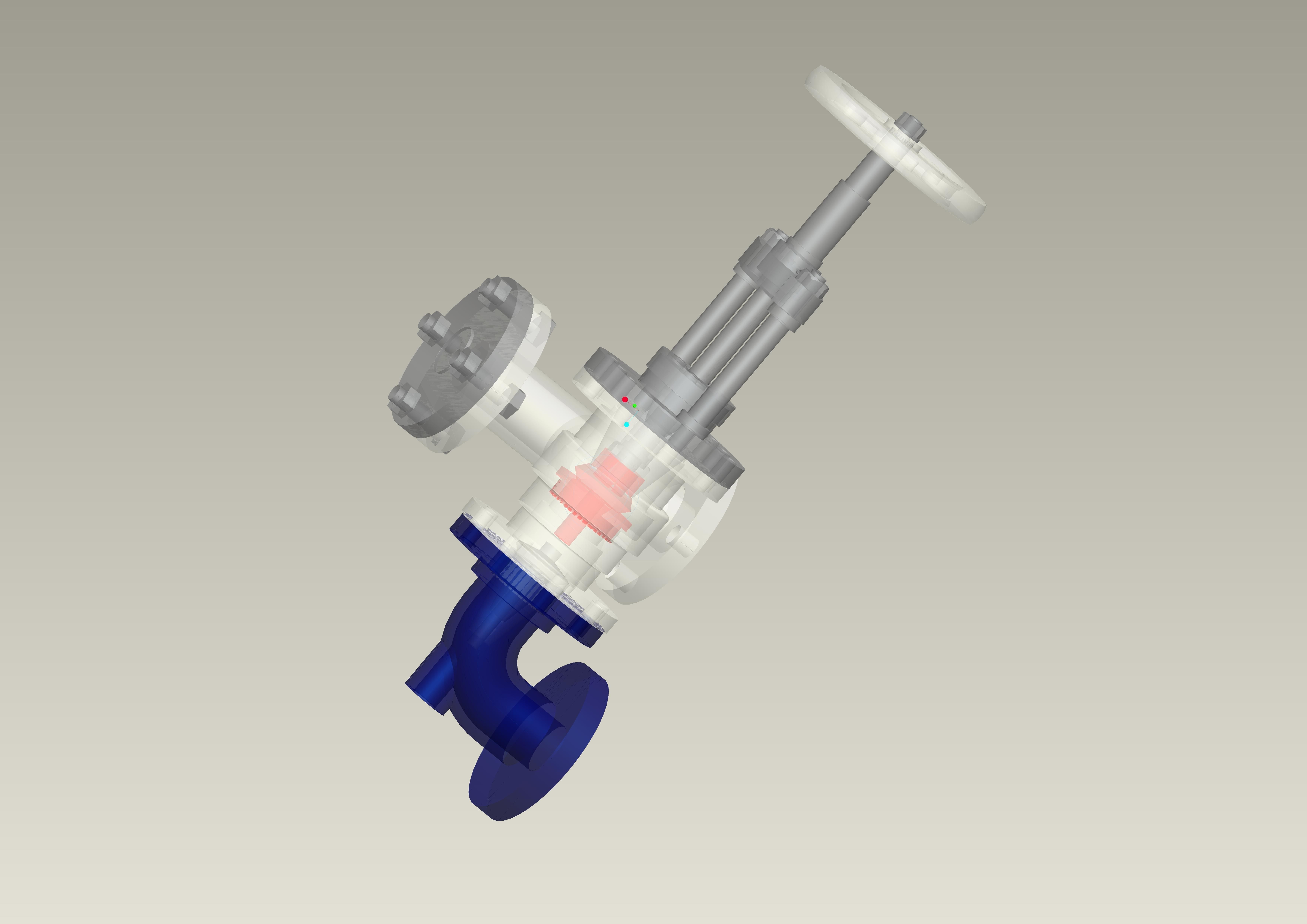 feed chek valve Free 3D model_1